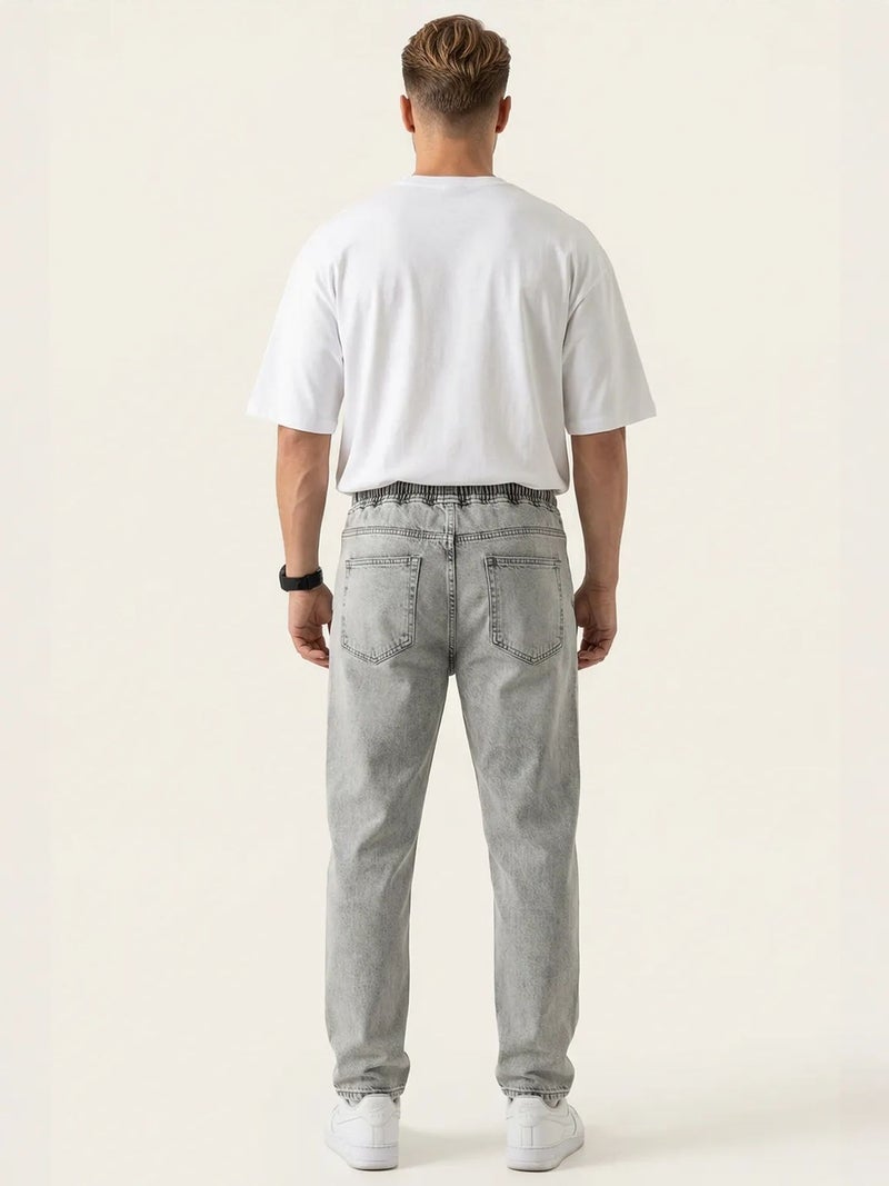 BIG DART BDART Relaxed Fit Denim Pants with Drawstring Waist - Image 4