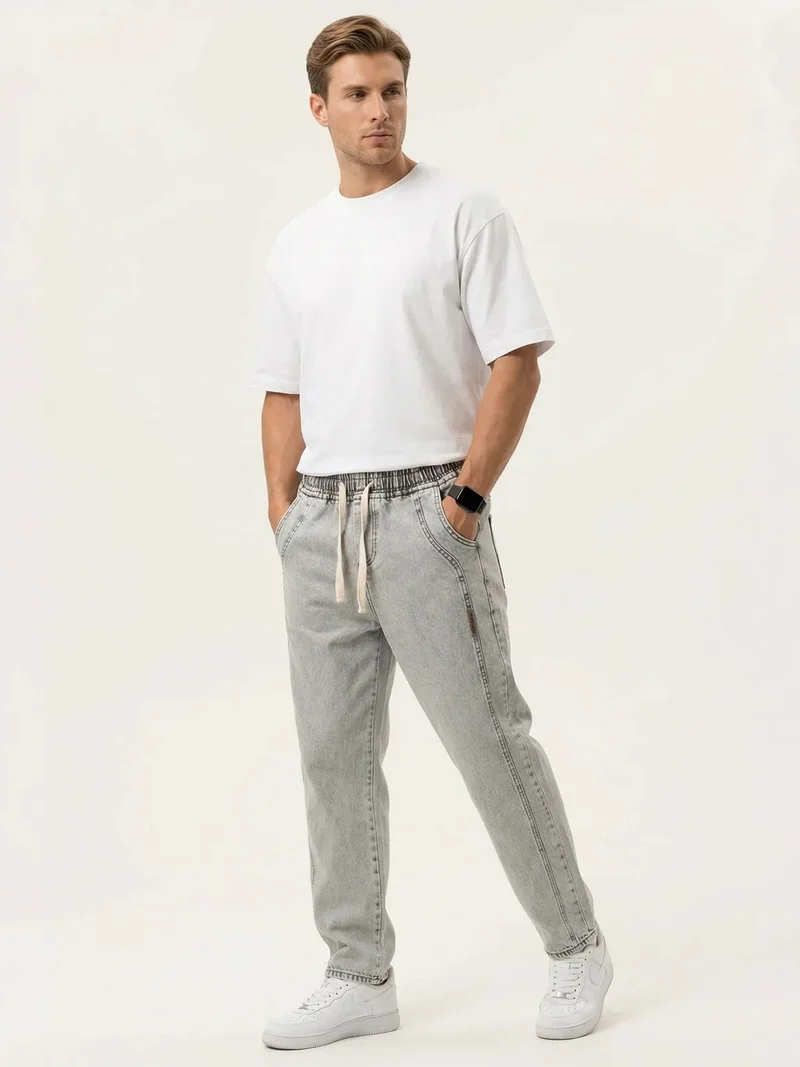 Big Dart BDART Relaxed Fit Denim Pants with Drawstring Waist