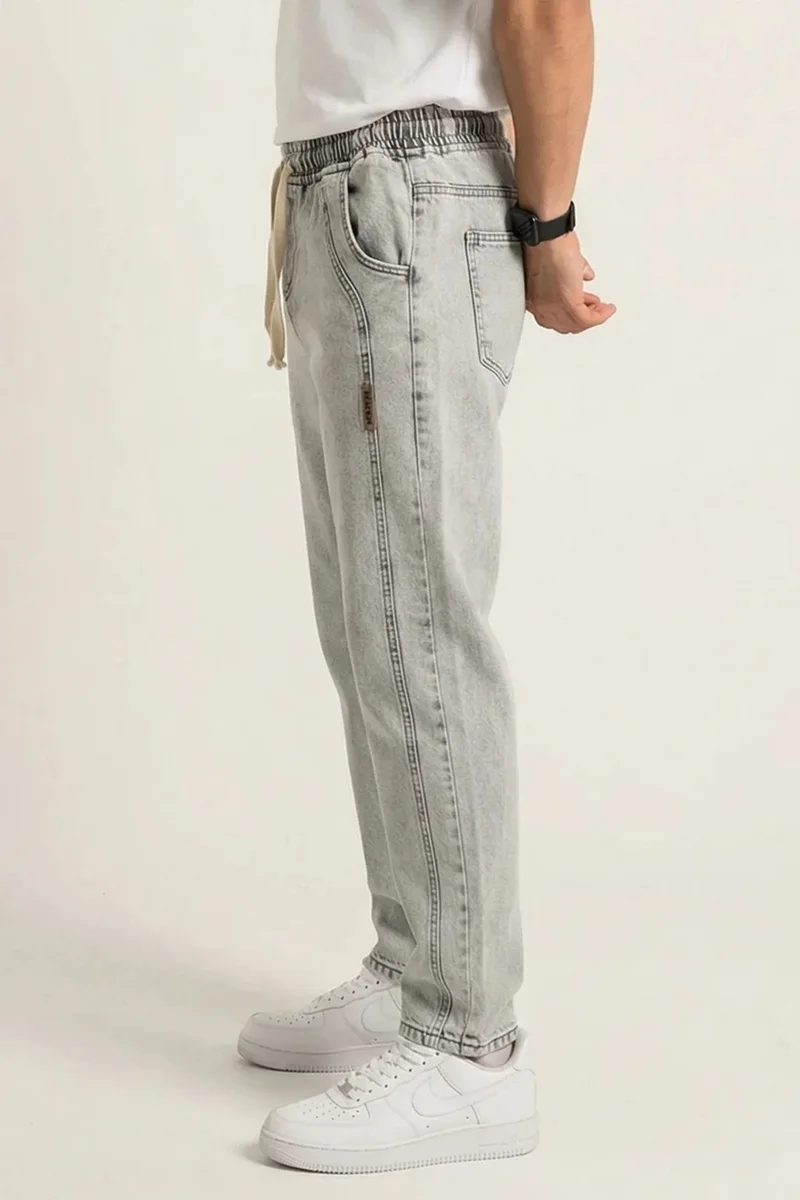 بيغ دارت BDART Relaxed Fit Denim Pants with Drawstring Waist