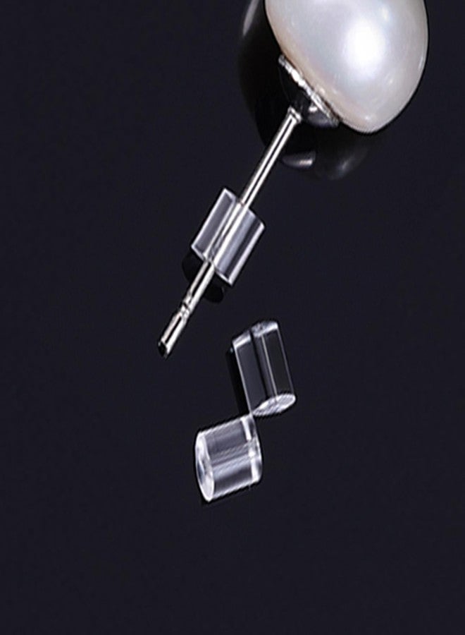 Melimarry Clear Silicone Earring Backs, 200 Pack Hypoallergenic Replacement Stoppers for Stud, Post, Hoop, Fishhook Earrings - Image 2