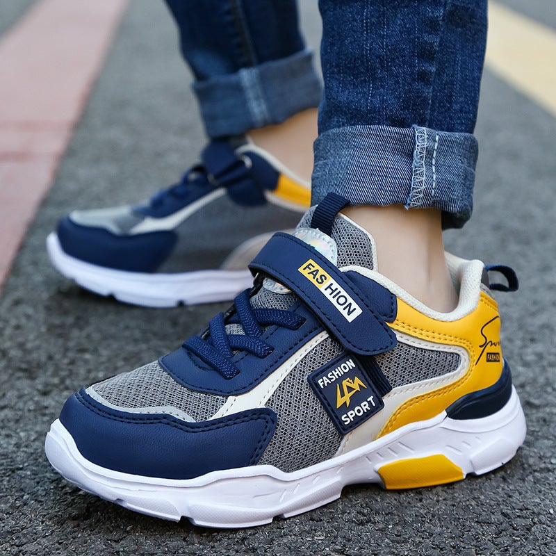 Mesh Sneakers Lightweight Flexible Sole Walking Shoes For Kids Indoor And Outdoor Activities - Image 1