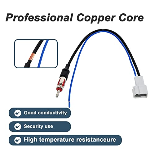 RED WOLF محول سلك هوائي راديو RED WOLF متوافق مع هوندا سيفيك/أكورد/فيت/CR-Z/CR-V/أوديسي/بايلوت/إنسايت، أكورا ILX 2012-2016 كابل تركيب ستيريو CD بعد السوق - Image 4