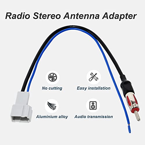 RED WOLF محول سلك هوائي راديو RED WOLF متوافق مع هوندا سيفيك/أكورد/فيت/CR-Z/CR-V/أوديسي/بايلوت/إنسايت، أكورا ILX 2012-2016 كابل تركيب ستيريو CD بعد السوق - Image 5