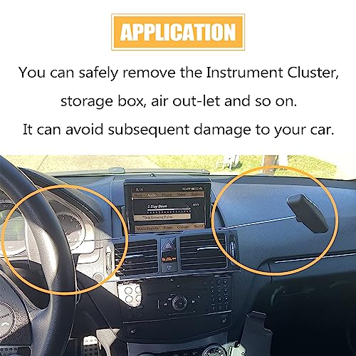 Mekar Instrument Cluster Removal Pulling Hooks Tool Dashboard Removing Tool Compatible for Mercedes Benz - Image 3