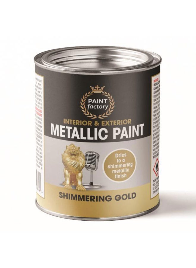 مصنع الطلاء دهان فاكتوري ميتاليك تيند شميرينغ جولد ٣٠٠مل - يمنح لمسة نهائية معدنية لامعة رائعة تضيف الأناقة والبريق لأي مشروع. - Image 1