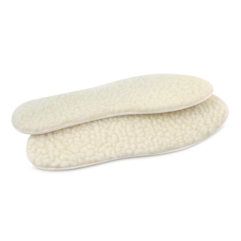 Warm Wool Insoles EU 26-35: Toasty Freezing Temperature Protection - Soft Latex Foam Base Comfort, Odor Reducing Moisture Absorption Winter Shoe Inserts for Cold Weather Outdoor Activities, Kids Foot - Image 3