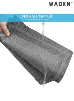 WAOKN Set of 8 Placemats, Non-Slip Crossweave Woven Vinyl Insulation Place Mat Washable Table Mats For Restaurants Party Decoration 45 x 30 cm(Grey)  - Image 4