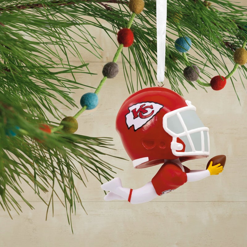 Hallmark NFL Kansas City Chiefs Bouncing Buddy Christmas Ornament - Image 5