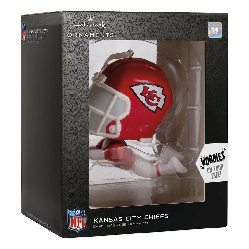 Hallmark NFL Kansas City Chiefs Bouncing Buddy Christmas Ornament - Image 3
