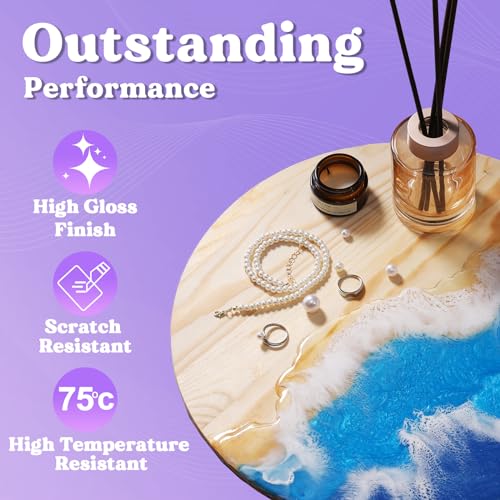 LET'S RESIN 1/2 Gallon Casting Epoxy Resin,Bubble Free & Crystal Clear Epoxy Kit,2 Part Resin and Hardener for Jewelry Making,Crafts,Art - Image 3