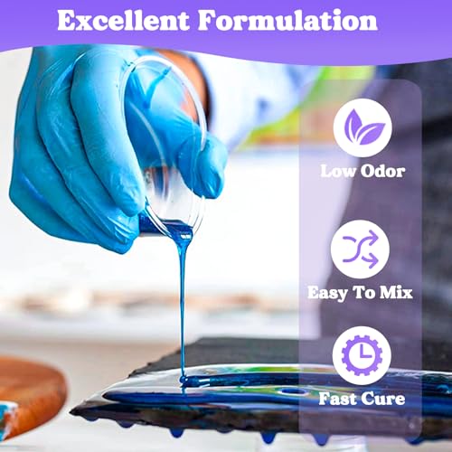 LET'S RESIN 1/2 Gallon Casting Epoxy Resin,Bubble Free & Crystal Clear Epoxy Kit,2 Part Resin and Hardener for Jewelry Making,Crafts,Art - Image 5
