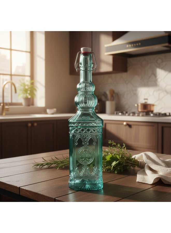 AKDC GLASS BOTTLE WITH CLIP OPENER 700ML