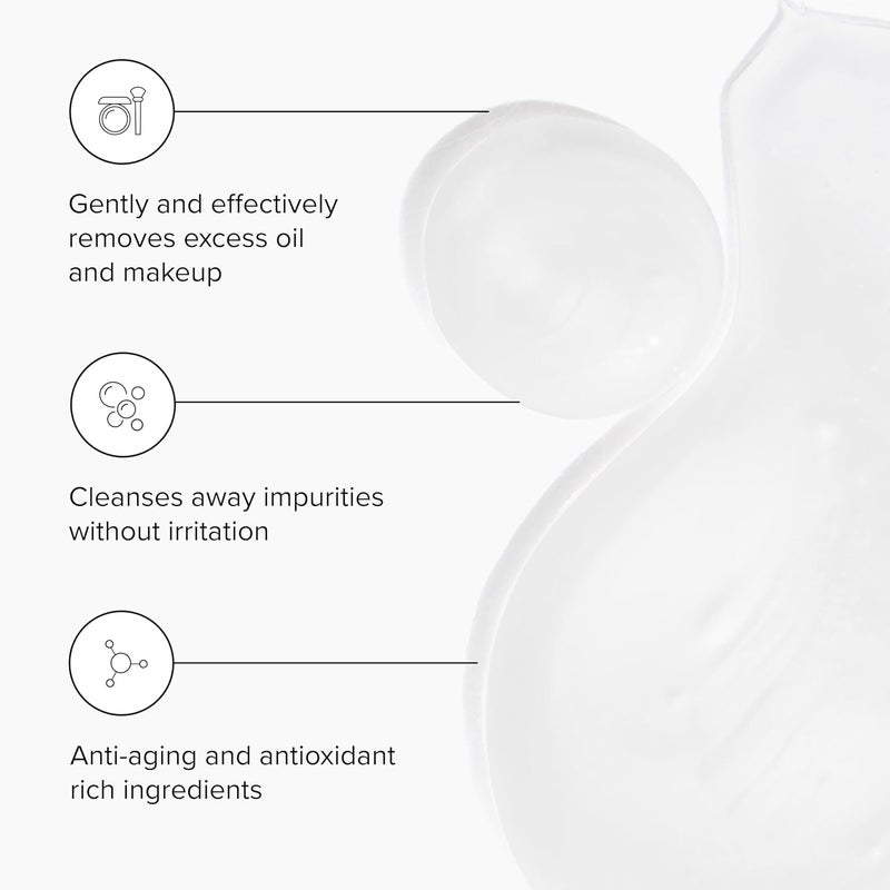 DRMTLGY Essential Facial Cleanser - Gentle Face Cleanser and Face Wash for Women and Men with Anti-Aging Peptides & Hyaluronic Acid. 6.9 fl oz - Image 2