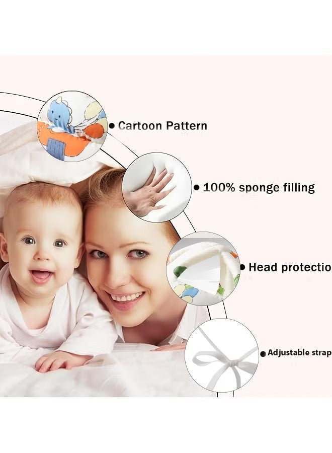 Vinnatsu Baby Infant Head Helmet Anti-collision Kids Baby Helmet Children Safety Helmet for Indoor and Outdoor use Head Cushion Protection Hat Cotton Adjustable Suitable For Learning To Crawl And Walk - Image 3