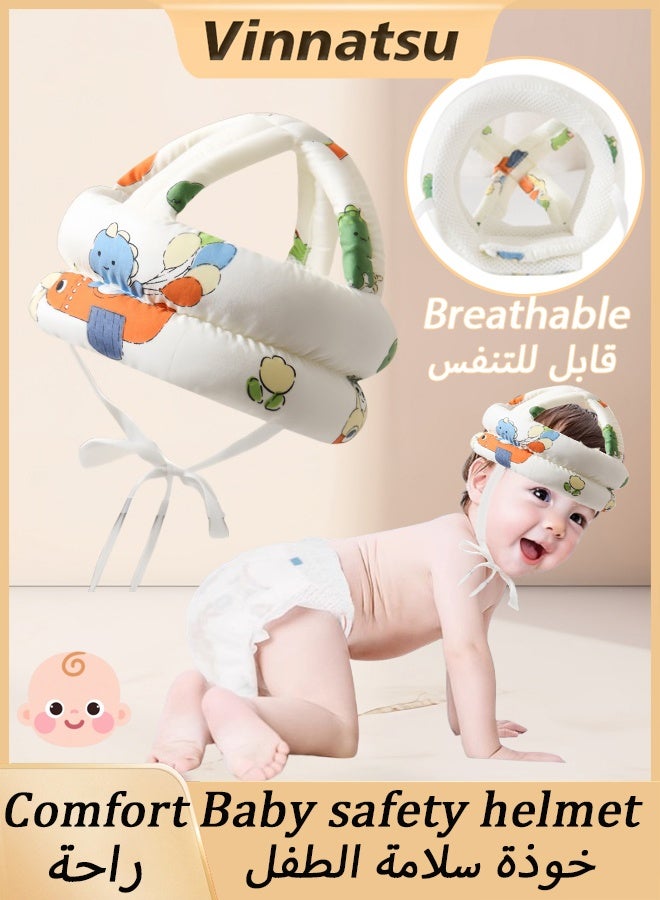 Vinnatsu Baby Infant Head Helmet Anti-collision Kids Baby Helmet Children Safety Helmet for Indoor and Outdoor use Head Cushion Protection Hat Cotton Adjustable Suitable For Learning To Crawl And Walk - Image 1