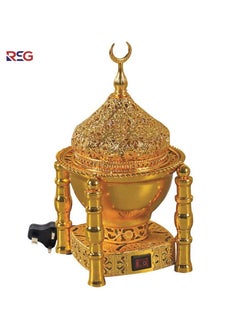 RSG RSG – Luxurious Design Oud Incense Burner Mabkhara Electric Gold – WF-A032  - Image 1