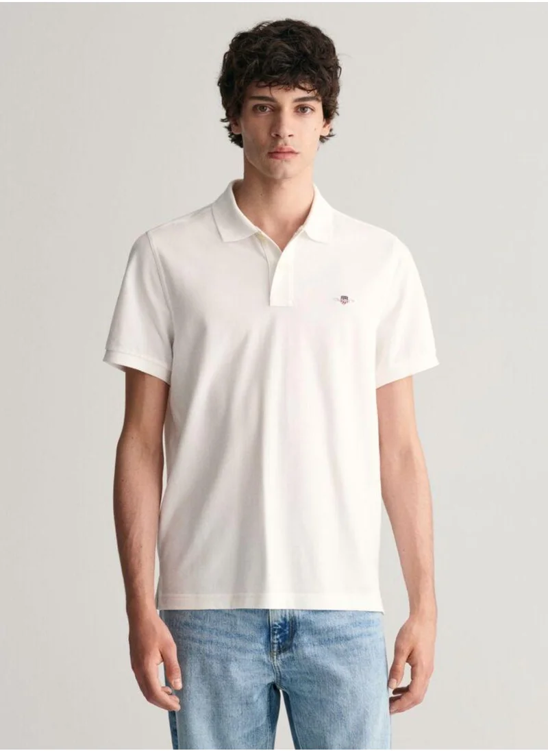 غانت Gant Regular Fit Shield Piqué Polo Shirt