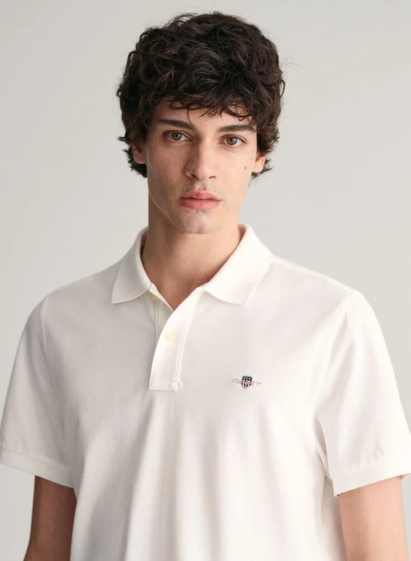 GANT Gant Regular Fit Shield Piqué Polo Shirt