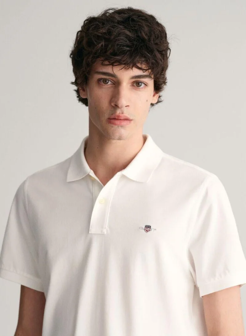 GANT  Gant Regular Fit Shield Piqué Polo Shirt for Men | Best Price UAE
