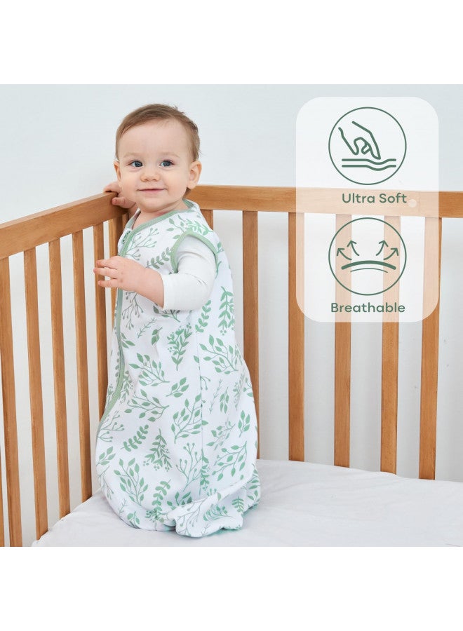 YOOFOSS Yoofoss Baby Sleep Sack 6-12 Months Wearable Blanket for Babies 100% Cotton 2-Way Zipper TOG 0.5 Toddler Sleeping Sack 3 Pack, Soft Lightweight Sleep Sacks - Image 2