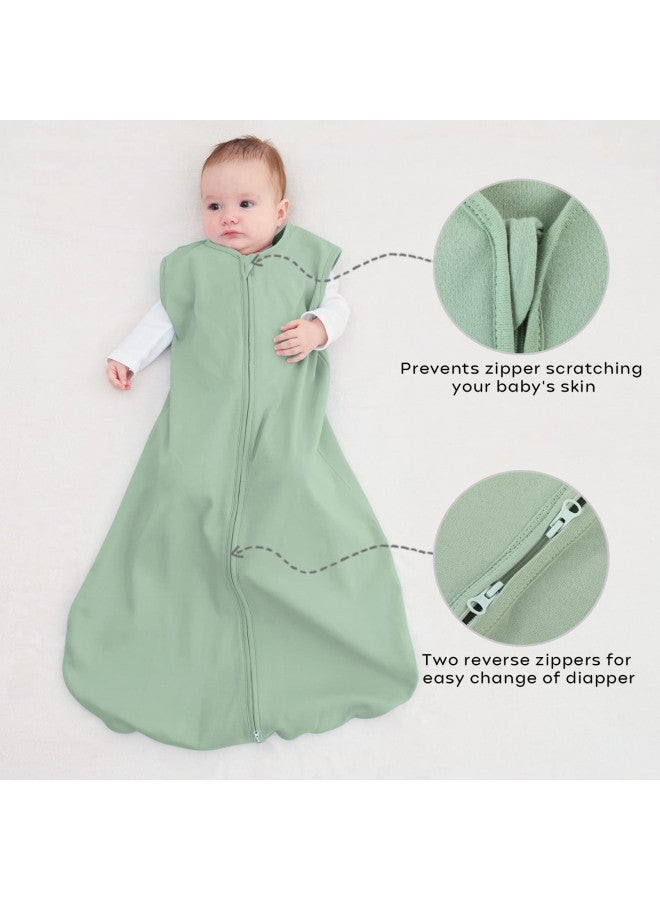 YOOFOSS Yoofoss Baby Sleep Sack 6-12 Months Wearable Blanket for Babies 100% Cotton 2-Way Zipper TOG 0.5 Toddler Sleeping Sack 3 Pack, Soft Lightweight Sleep Sacks - Image 3