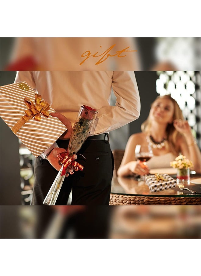 Peachjoy Gift Wrapping Paper, Happy Birthday Wrapping Paper, 8 Sheets Brown Wrapping Paper with Stickers Paper Rope, Kraft Wrapping Paper for Birthday Graduation All Occasion for Men Women Boys Girls, 50X70CM  - Image 2