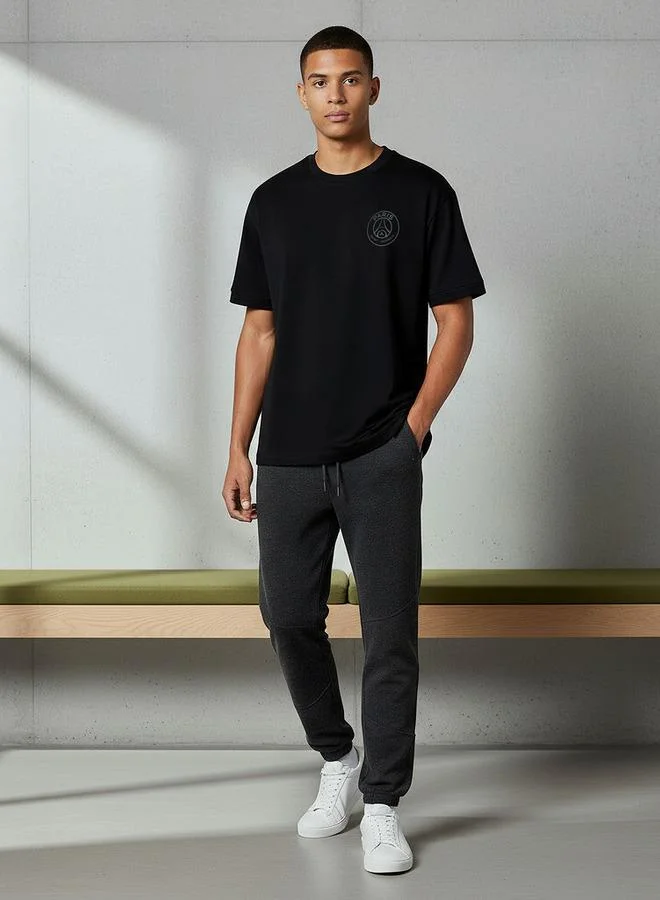 SP Characters Men Regular Fit Crew Neck Short Sleeve Paris Saint-Germain Print T-shirt