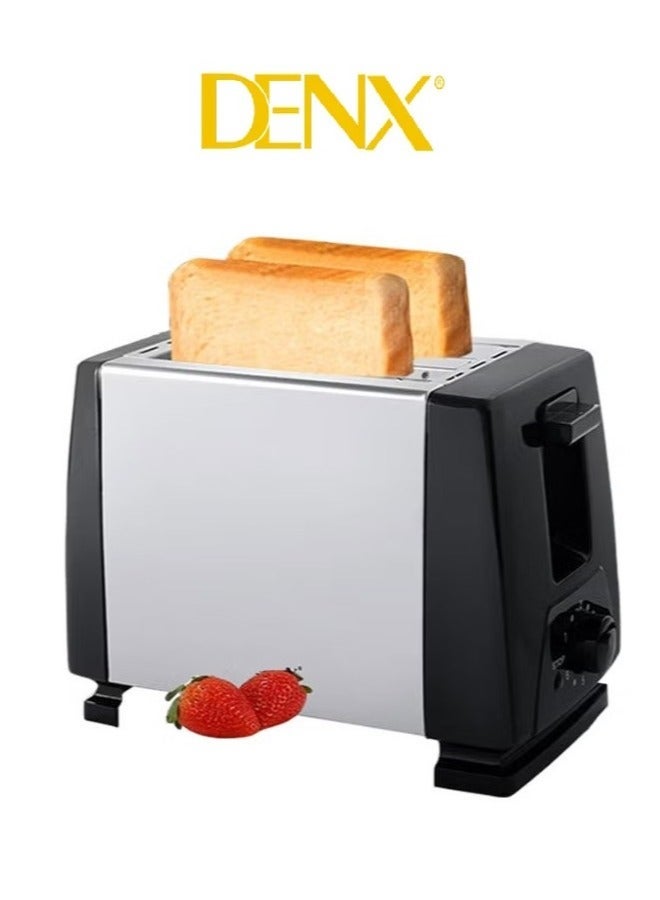Denx 650W Stainless Steel Toaster, 2 Slice Capacity, with Browning Control - Image 2