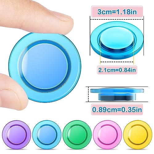 Grtard 45 Pcs Magnets for Whiteboard, Round Refrigerator Magnets Fridge Magnets Whiteboard Magnets, Dry Board Decorative Magnets Teacher Supplies for School, Home, Office (Colorful, 3cm/1.18 inch) - Image 2