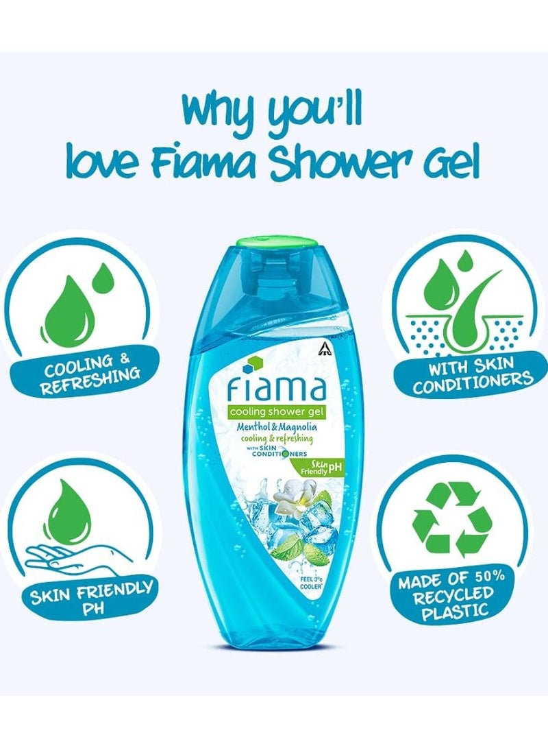 Fiama جل الاستحمام المنعش من فياما برائحة المنثول والماغنوليا 250 مل غسول للجسم - Image 4