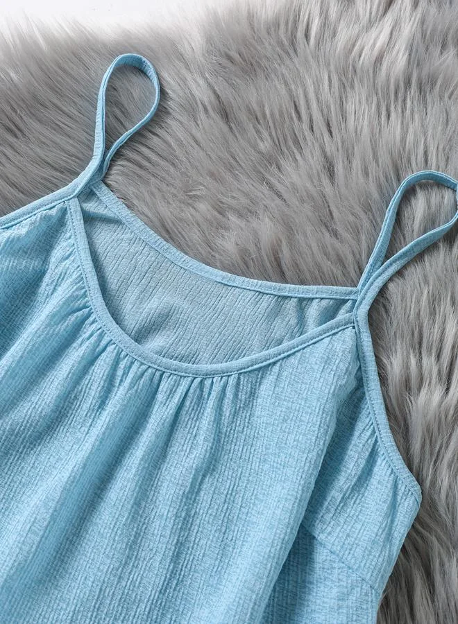 Take Two  Light Blue Lace Trim Cami and Shorts Set for Women | Best Price UAE