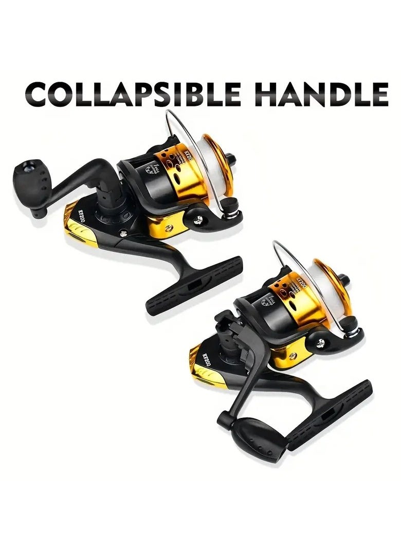 Gonice 1pc Gear Ratio 5.2:1 Spinning Reel With Fishing Line, Portable 1BB Plastic Fishing Reel, Fishing Supplies  - Image 3