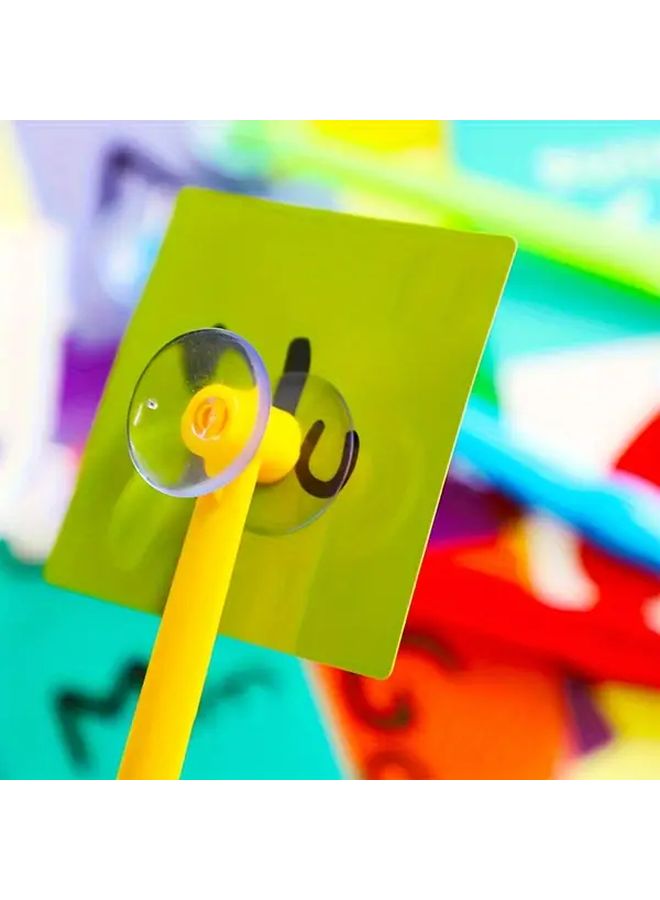 Red Yellow Suction Cup Hammer Creative Teaching Tool with Adhesive Cards - Image 5