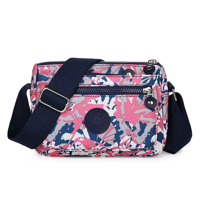 Women's Waterproof Nylon Multi-layer Crossbody Bag with Large Capacity - Image 3