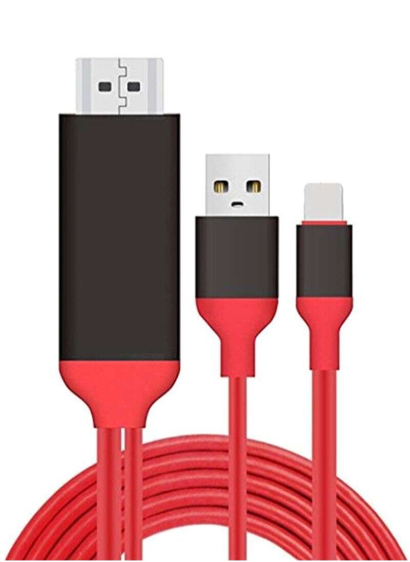 Generic - Lightning To HDMI/HDTV AV TV Cable Adapter 2meter - Image 1
