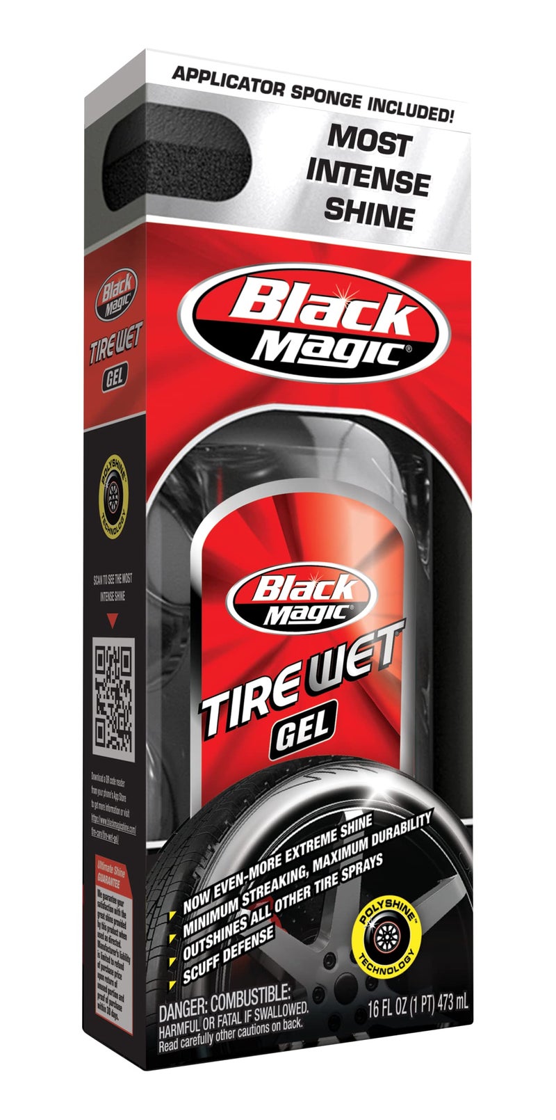 Black Magic (5072647-6PK) Tire Wet Gel - 16 oz., (Pack of 6) - Image 3