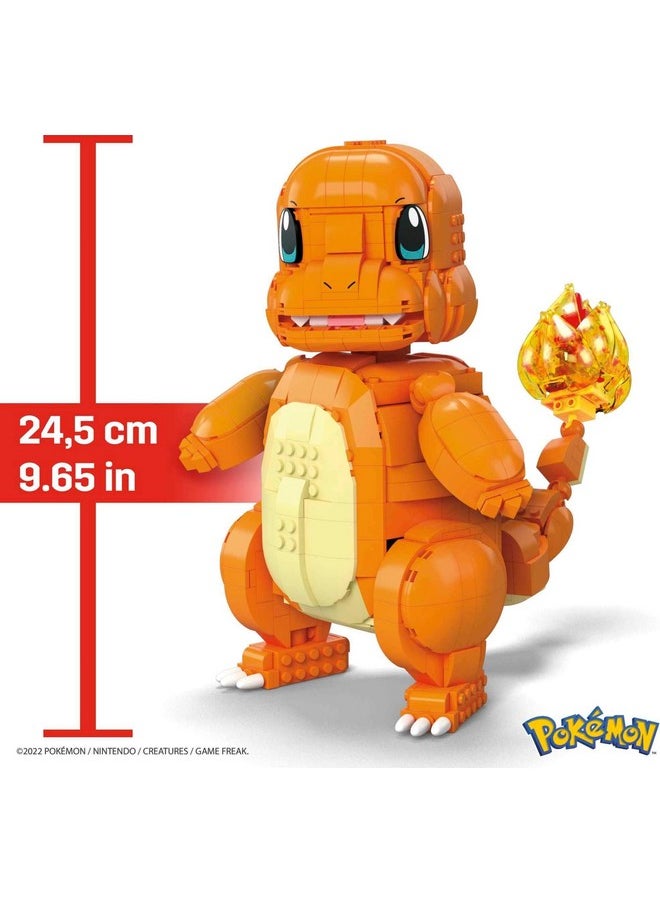 Mega Brands MEGA Pokémon Jumbo Charmander Building Set with 750 Compatible Bricks and Pieces and Poké Ball, Toy Gift Set for Ages 10 and up, HHL13  - Image 5