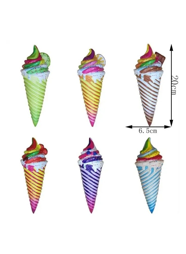 Squishy Slow Rising Toys Foam PU Anti-Stress Squeeze Ice Cream Toys Large Size Squish Vent Colorful Simulated Ice Cream For Kids-Tow  - Image 2