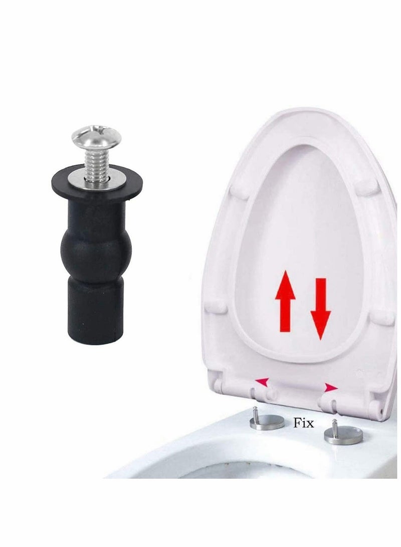 Barakah 4 Pcs Blind Hole Fittings Expanding Rubber Bolts Nuts for Fixing The Top Toilet Seat Universal Parts Set Household Accessories Repair Parts Top Cover Lid Seat Fixings Blind Hole Fitting - Image 5