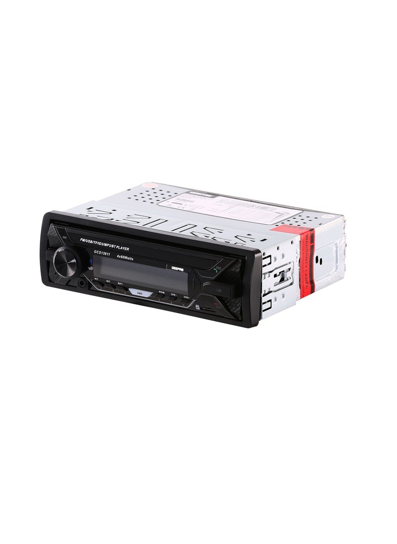 Car FM/USB/MP3/BT Player, LCD Display, GCS13611, Dynamic Equaliser, Radio Station Memory Function, Multi-Function Rubber Remote Control, Multi Colourful LCD Digital Mask Display