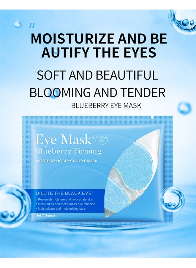 SADOER 10Pcs Under Eye Patches Blueberry Collagen Eye Mask Eye Gel Treatment Masks For Reducing Dark Circles, Puffy Eyes And Anti Aging, Under Eye Gel Pads Blueberry - Image 2