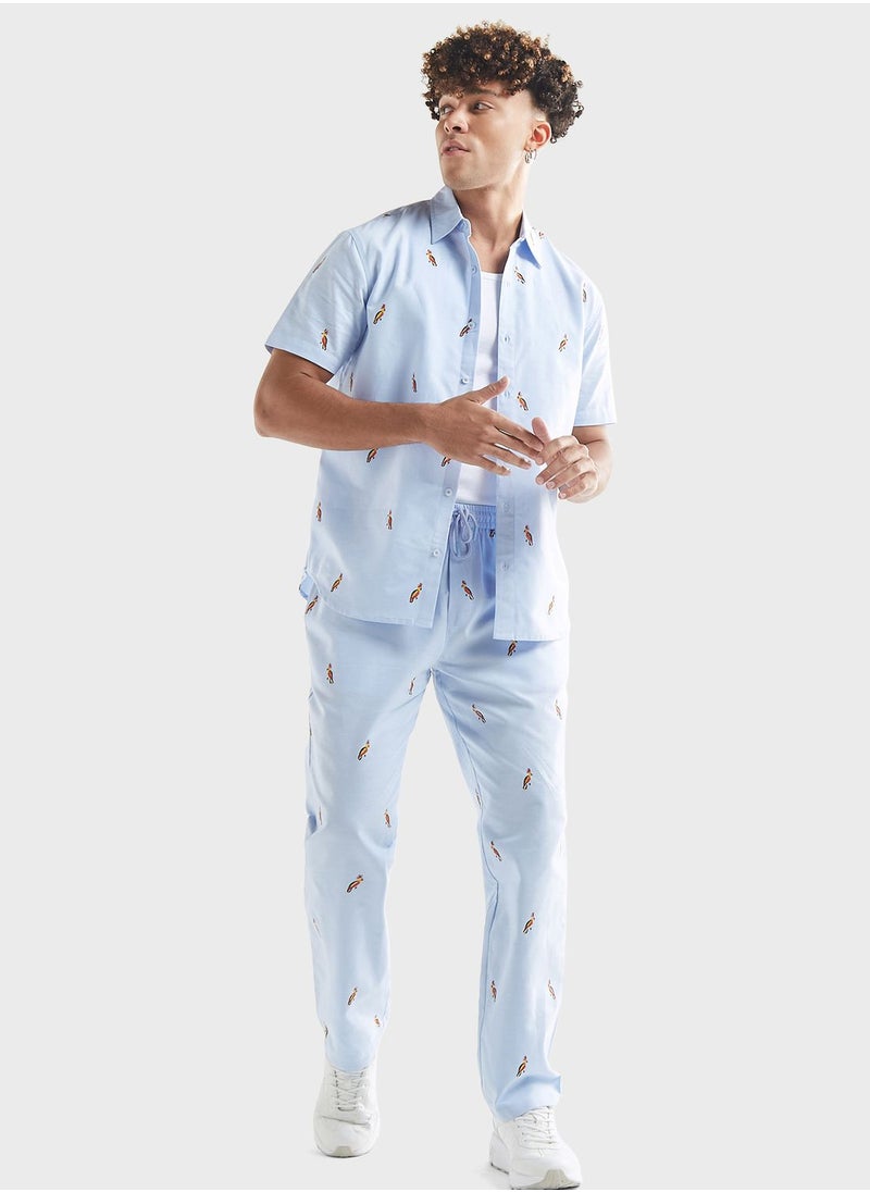 FAV Bird Print Relaxed Fit Shirt  - Image 4