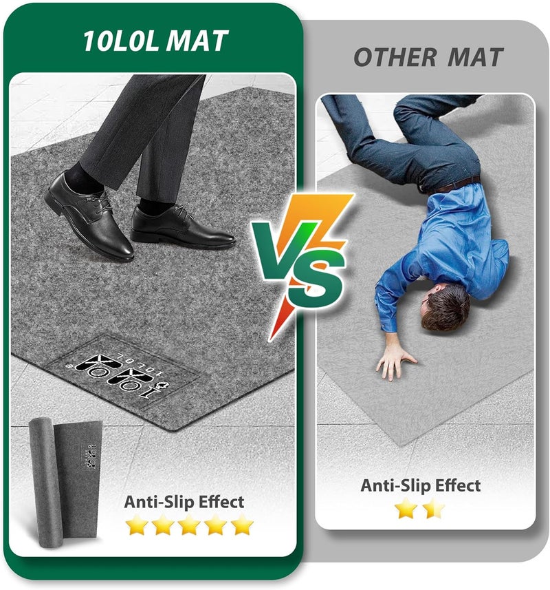 10L0L Golf Cart Premium Garage Floor Mat - Waterproof Anti-Slip Thickened Mat for Golf Cart Club Car EZGO Yamaha ATV UTV - 106'' x 59'' - Image 4