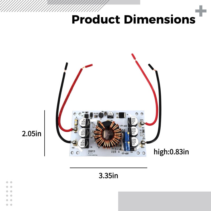 Adjustable 600W DC DC Converter Module 10 60V To 12 60V For LED Battery Systems 2 Pack - Image 5