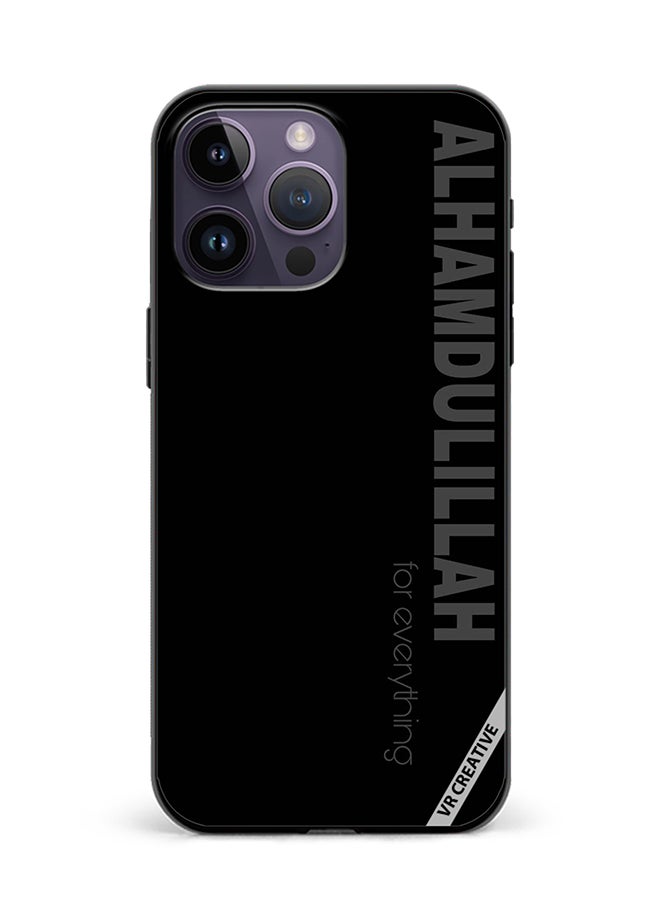 Protective Case Cover For Apple iPhone 16 Pro Max Alhamdulillah For Everything Design Multicolour