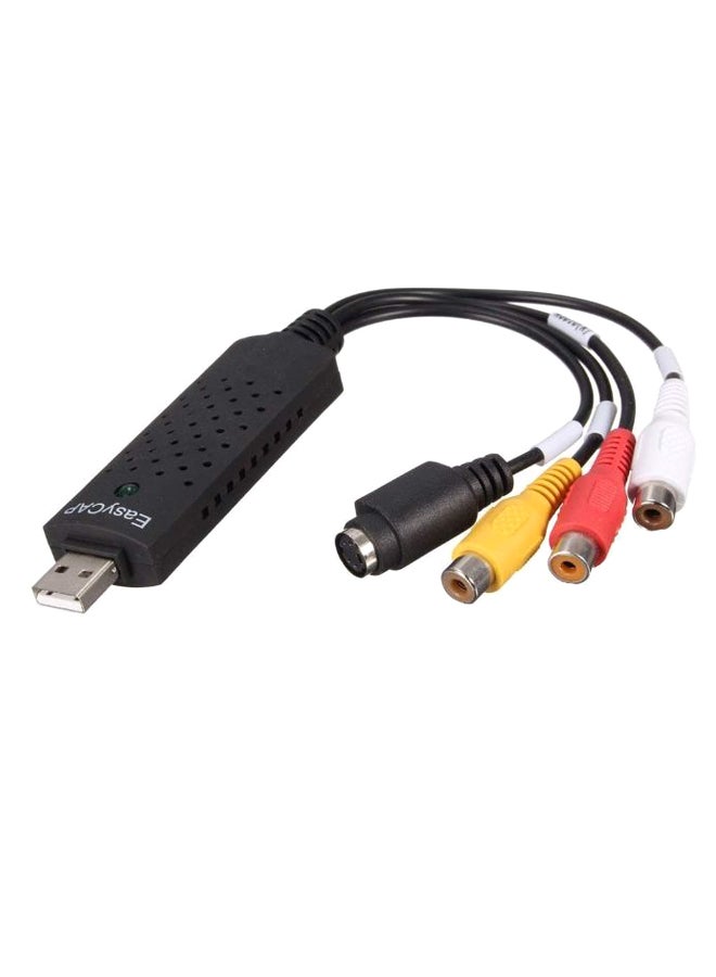 USB To TV DVD VHS Video Capture Adapter Black - Image 2