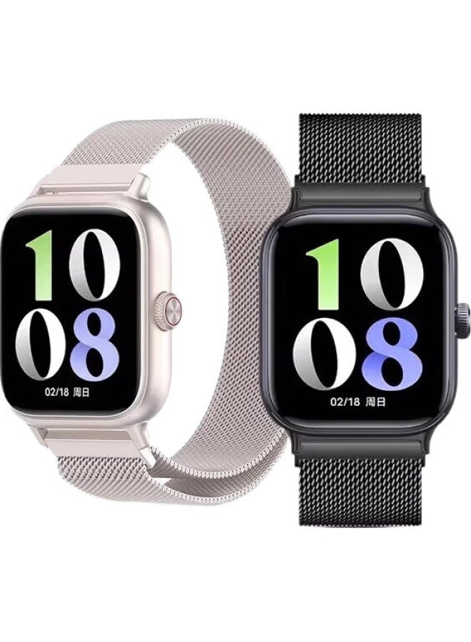 Chensong Compatible Magnetic Watch Band For Vivo/Iqoo Watch Gt Milanese Loop, Bluetooth Version/Esim Version Universal, Smartwatch Replacement Strap - Image 2