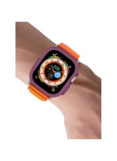 Generic Precision Compatible With Apple Watch Ultra 49 Mm Case All-Round Shockproof TPU Silicone Protective Cover Bumper Shock-Absorbing Scratch-Resistant Protective Case For Apple Watch Ultra 49 Mm Plum Color Redwin  - Image 2