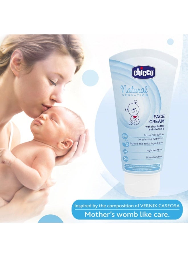 Chicco Natural Sensation Face Cream, Mother’s Womb Like Care, 0m+ (50 ml) - Image 3