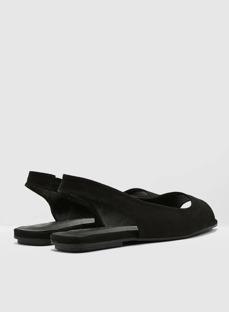 NEW LOOK Janina Peep Toe Sandal - Black